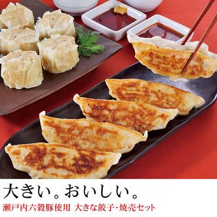 米久 瀬戸内六穀豚使用大きな餃子＆大きな焼売セット