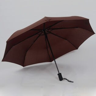 【ブラウン】折りたたみ傘 自動開閉 男女兼用 日傘 雨傘 晴雨兼用