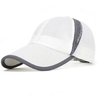 【ホワイト】スポーツ キャップ メンズ メッシュキャップ レディース 帽子
