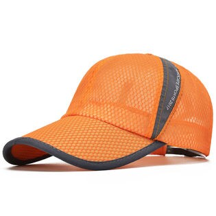 【オレンジ】スポーツ キャップ メンズ メッシュキャップ レディース 帽子