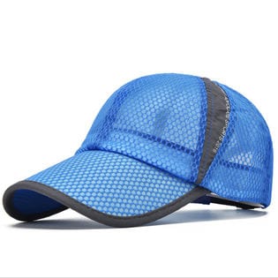 【ブルー】スポーツ キャップ メンズ メッシュキャップ レディース 帽子
