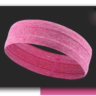 【ピンク】ヘアバンド 吸汗 汗止め 額 フィットネス スポーツ アクセサリー