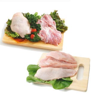【合計4kgセット】菜彩鶏 鶏もも肉 むね肉セット(もも肉2kg+むね肉2kg) (岩手県産)