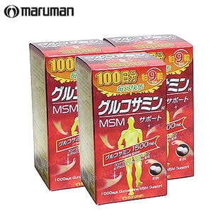 【3本セット(1本あたり900粒)】maruman(マルマン)/グルコサミン MSMサポート