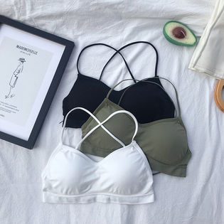 ブラック F バッククロスベーシックブラトップ 6931を税込 送料込でお試し サンプル百貨店 Zoe Jenko