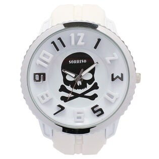 [WHT]正規品SORRISOソリッソ ビッグケースに3DインデックススカルSRF5メンズ腕時計