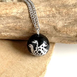 四神 玄武 ネックレス ステンレスチェーン 47cm