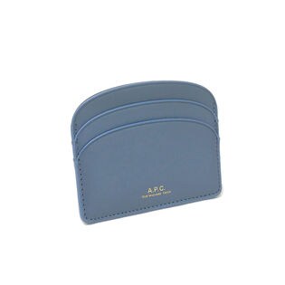 [A.P.C.]カードケース ブルー PORTE-CARTE HALF MOON CC