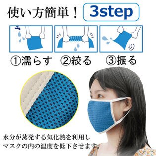 大人用ホワイト 水冷却マスク 3枚セット を税込 送料込でお試し サンプル百貨店 ザッカマン