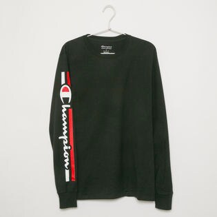 Mサイズ ブラック Champion メンズ Classic Graphic L S Teeを税込 送料込でお試し サンプル百貨店 タツミヤインターナショナル