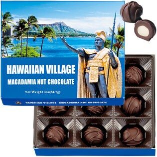 【12箱】ハワイアンビレッジ・マカダミアナッツチョコレート（9粒入）