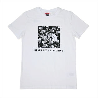 【ホワイト/ユースXLサイズ】[THE NORTH FACE]Tシャツ Y S/S BOX TEE
