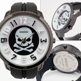 Bkwh ビッグケース スカルデザイン腕時計 ラバーベルト Srf5 Bkwh メンズ腕時計を税込 送料込でお試し サンプル百貨店 腕時計 アパレル雑貨小物のsp