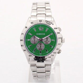 ベーシックデザイン腕時計 メタルベルト フェイクダイヤル SRHI2-GRN メンズ腕時計