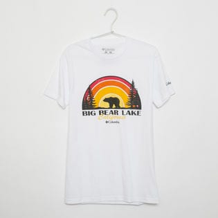 メンズSサイズ【Columbia】Tシャツ PRINT S/S TEE ホワイト