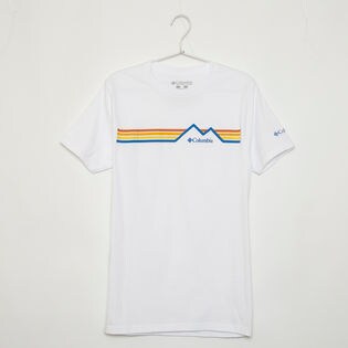 メンズMサイズ【Columbia】Tシャツ PRINT S/S TEE ホワイト
