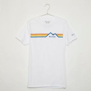 メンズLサイズ【Columbia】Tシャツ PRINT S/S TEE ホワイト