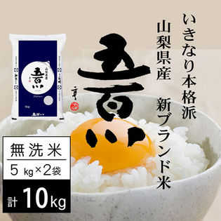 【10kg】 令和2年産 山梨県産 五百川 無洗米 5kgx2袋