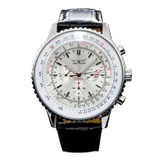 自動巻き腕時計 ビッグケース回転ベゼル腕時計 日付カレンダー ATW018-WHT メンズ腕時計