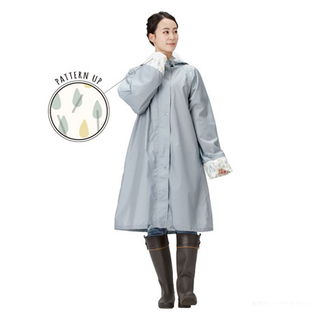 【10397.ブルードロップ Lサイズ】シュシュポッシュ 自転車レインポンチョ 大人用