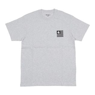 【Sサイズ/グレー】[CARHARTT] Tシャツ S/S STATE PATCH T-SHIRT