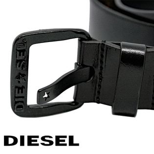 お餅のおじさん DIESEL ブラックレザー ベルト お餅のおじさん DIESEL ブラックレザー ベルト ディーゼル
