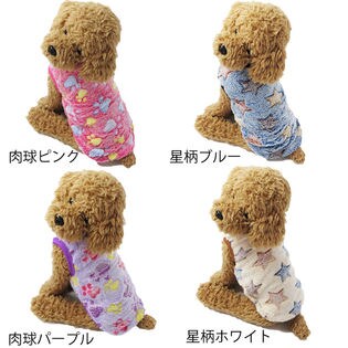 肉球パープル M 犬 服 犬服 犬の服 タンクトップを税込 送料込でお試し サンプル百貨店 はっぴーdog 株式会社nexus