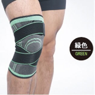 【グリーン・L】膝サポーター スポーツ 2枚セット ベルト式 固定 保護 ゴルフ ランニング