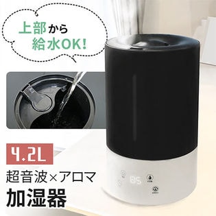 LEDデジタル表示　超音波加湿器 (上部給水式/タンク容量：4.2L)