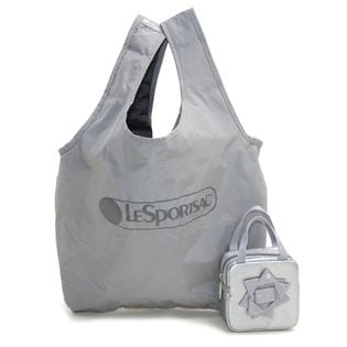 [LeSportsac]トートバッグ BOW BOX BAG AND TOTE グレー×シルバー