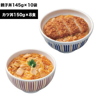 【親子丼10袋＆カツ丼8袋】<なか卯>親子丼＆カツ丼食べ比べセット