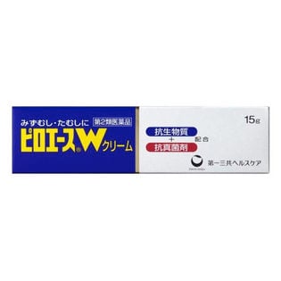 【第2類医薬品】ピロエースWクリーム 15g クロトリマゾール配合 水虫