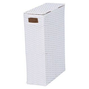 【ホワイト】トイレットペーパーボックス 高さ47cm