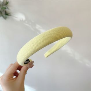 【イエロー/F】パステルカラーカチューシャ　8485