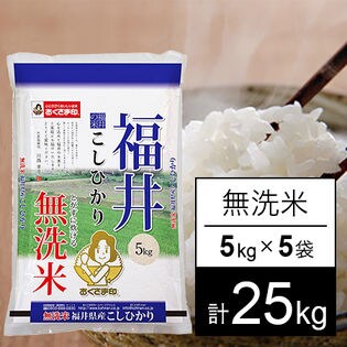 【25kg】福井県産コシヒカリ(無洗米)令和3年産