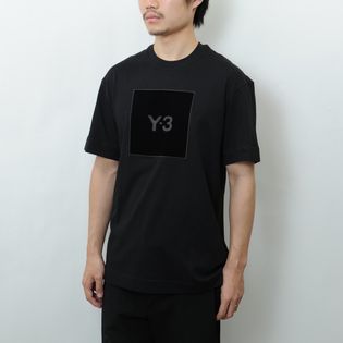 Mサイズ【Y-3】Tシャツ U SQUARE LOGO  SS TEE ブラック