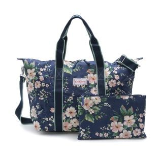 [Cath Kidston]ボストンバッグ FOLDAWAY OVERNIGHT BAG ネイビー系