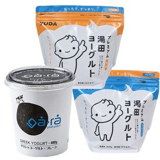 人気の3種 プレミアム湯田ヨーグルト お試しセット 加糖 無糖 ギリシャヨーグルト 各1 を税込 送料込でお試し サンプル百貨店 ユアーハイマート株式会社 Md