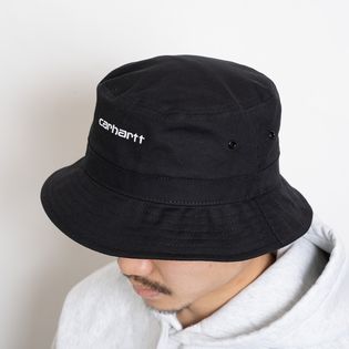 M-Lサイズ[CarharttWIP]ハット SCRIPT BUCKET HAT ブラック