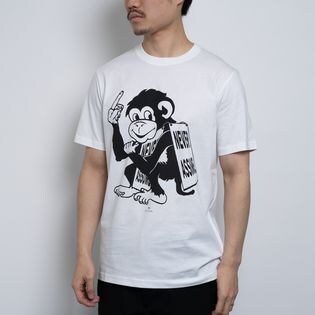 XLサイズ [Paul Smith]Tシャツ MONKEY NEVER S/S TEE ホワイトを税込 