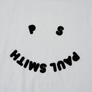 Sサイズ [Paul Smith]Tシャツ PS HAPPY S/S T-SHIRT オフホワイトを