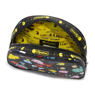 LeSportsac×PACMAN]ポーチ HALFMOON ZIP ブラック系を税込・送料込でお