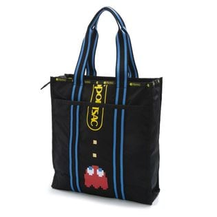 LeSportsac×PACMAN]トートバッグ LG WEB BOOK TOTE ブラックを税込 
