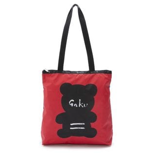 LeSportsac×GAKU]トートバッグ EASY MAGAZINE TOTE レッド×ブルーを 