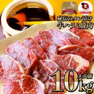 【計10kg】牛ハラミ焼肉（タレ漬け）250g×40パック