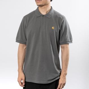 Mサイズ [CarharttWIP]ポロシャツ S/S CHASE PIQUE POLO カーキを税込 