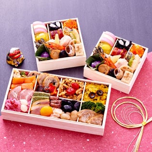 浅草みくも和の個食＆神楽坂ラストリカート洋オードブル監修2段3客