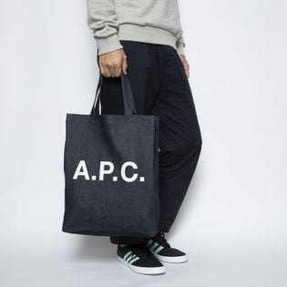 A.P.C. (正規品/送料関税込み) LOU MINI ANSES TOTE BAG A.P.C] トートバッグ MINI ANSES LOU TOTE ネイビーを税込・送料
