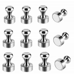 マグネットフック 強力 玄関 かわいい クリップ 超強力 マグネットピン 磁石 12個セット