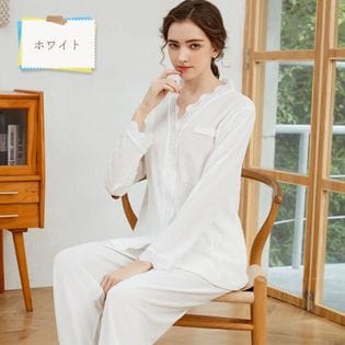 【ホワイトXL】マタニティパジャマ 授乳ポケット 授乳口 ママルームウェア 赤ちゃん 妊娠 出産